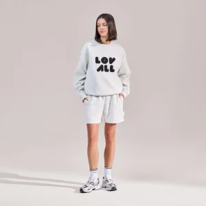 ALL SZN Organic Sweat Shorts - Light Grey Marl