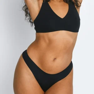 Lot de 3 strings sans couture - Noir